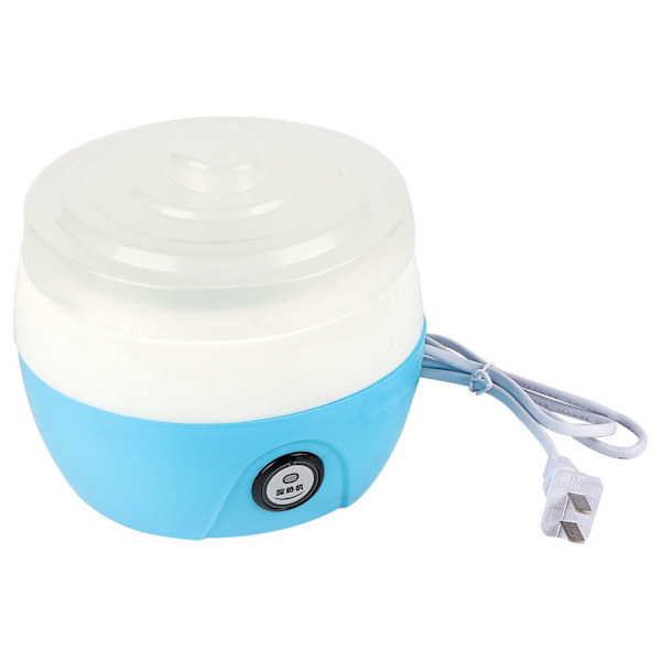 220V 1L Elektrisk Automatisk Yoghurt Maker Machine Yoghurt DIY Værktøj Plastbeholder CN-stik (blå)