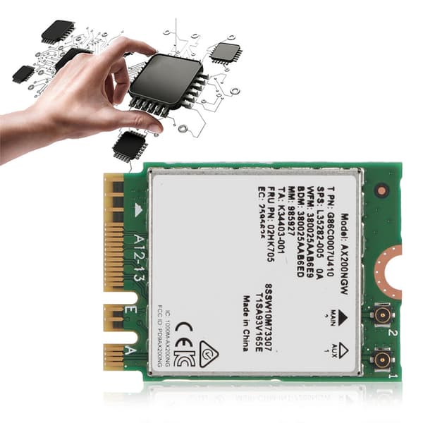 Internet Wi-Fi 6 AX200 NGFF M.2 -verkkopalvelinsovitinkortti Bluetooth 5.0:lla