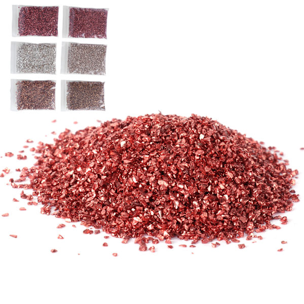 Sparkly Glass Glitter Tee-se-itse epäsäännölliset lasilastut Murskatun lasin mold täyteaine koristelu