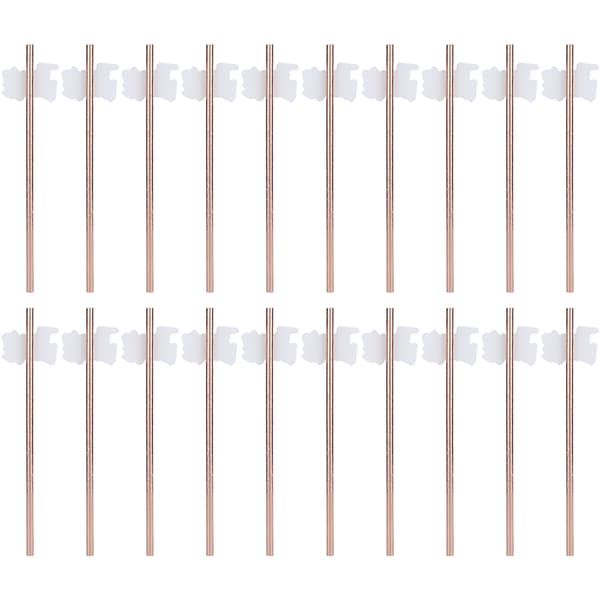 2-pack sugrör papper dekorativ bröllopspresent dekoration festtillbehör roséguld