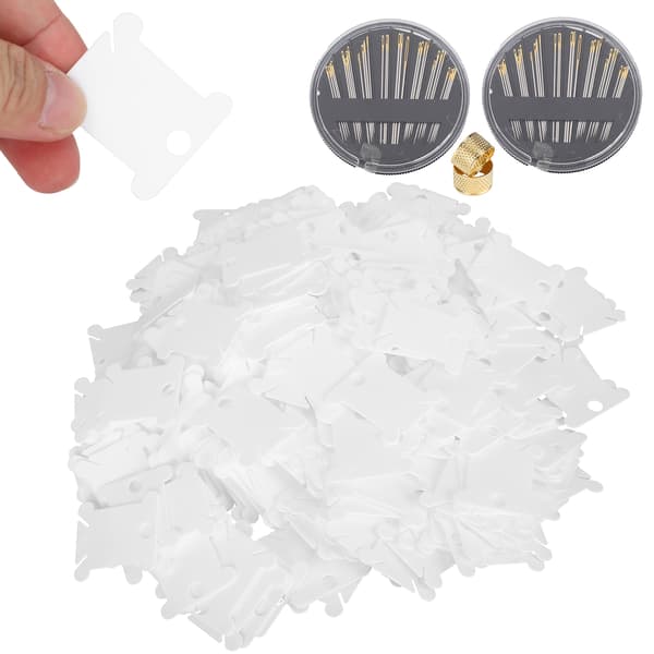 400 stk. korssting viklingsbrett plasttrådviklerplate DIY sytilbehør