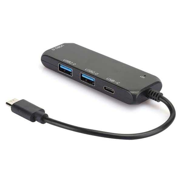 USB Hub Multi 4 Portars Splitter Expansionskabel Adapter Ultra Snabb Laptop PC Typ C 2.0