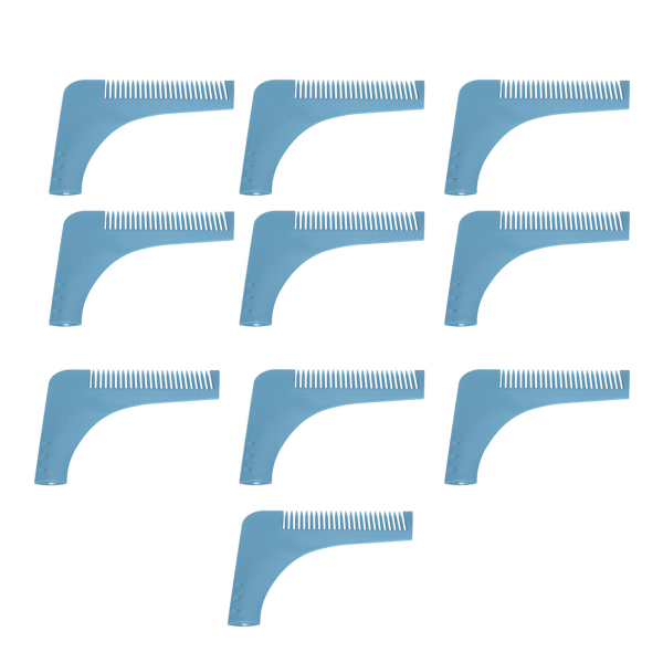10 STK Skjeggformmal L-form Forhindrer statisk skjeggforming Stylingverktøy for perfekt line-up kant