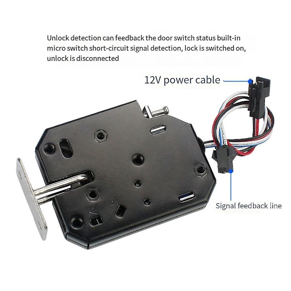 Liten 12v 1.5a Elektronisk Lås Låsutløserenhet Elektromagnetisk Kontroll Metall Sikkerhet Magnetisk-B10
