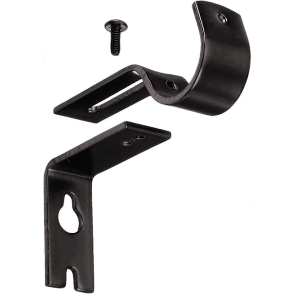 Justerbare Veggkrokfester for Gardinstenger, Sett med 2, Bronse
