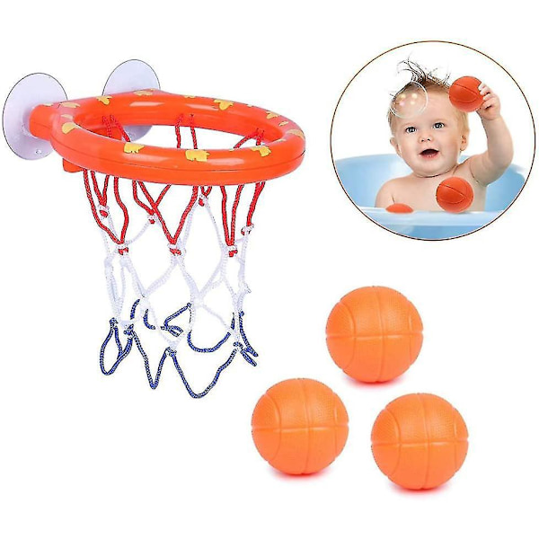 Mini Basketballkurv, Sjov Basketballkurv til Badeværelset, Badelegetøj Mini Basketball Sugekop Dunker Kompatibel Med Badeværelseslegetøj til Babyer, Babybadekar, Vand
