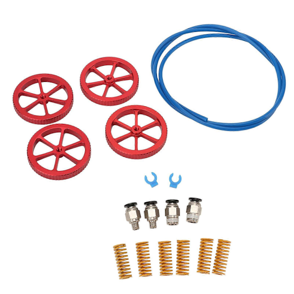 Päivitys 3D-tulostinsarja PTFE-putki 4 Käsin Kierrettävät Vaaitusmutterit 6 Jouset PC4 - M6 M10 Liittimet