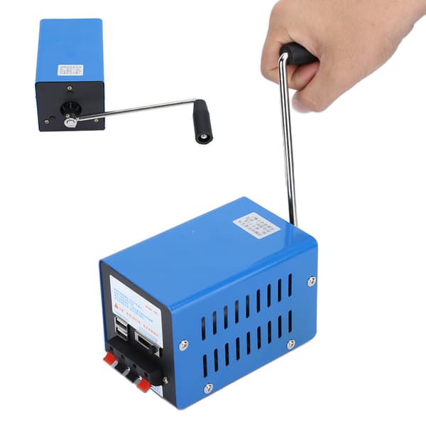 Stor Håndsveivgenerator Nød Utendørs Bærbar USB Telefon-/Datamaskinlading