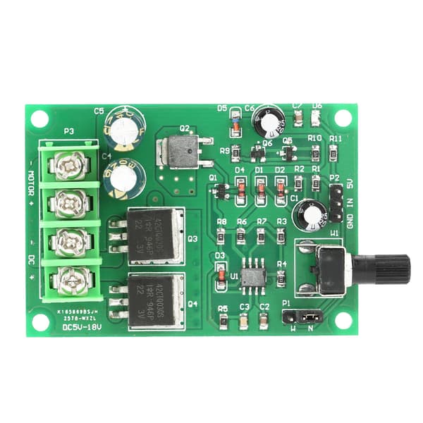 DC5-18V Høy Effekt PWM DC Motor Hastighetskontroller Motor Driver Kort
