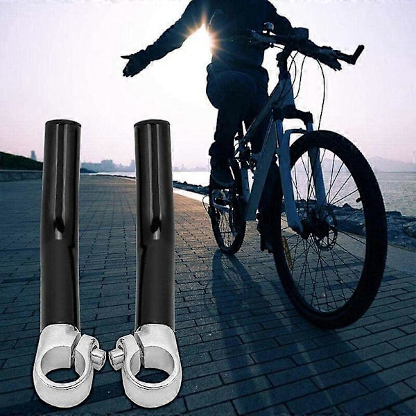 Ergonomisk Design Cykelgreb i Aluminiumlegering til Udskiftning Sorte Greb Mountainbike Sikkerhed Skridsikre Greb til de Fleste Cykler 1 Par