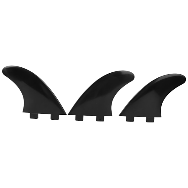 3 stk. PVC finne sæt højre midterste venstre til surfboard paddle board tilbehør sort surfboard finne