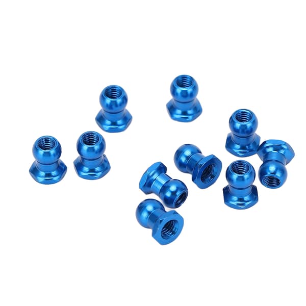 10 STK RC Kulemutter Aluminiumlegering Kulehode RC Låsemutter for Tamiya 53640 1/10 Serie RC Biler
