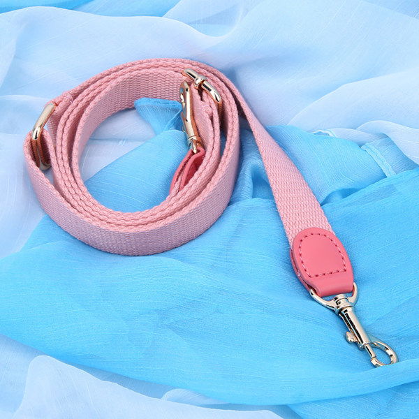 Handgjord DIY-bagagedelar Justerbar axelväska Läderrem för CBD065-066Rosa