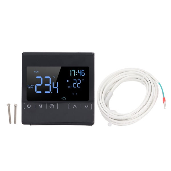 Programmerbar digital termostat smart touch-skärm hemtermostat för svettångrum AC85V till 250V