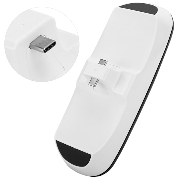 ABS Typ-C Dubbel Slot Laddare Dock Controller Stativ för Sony PS5 Controller Gamepad Vit
