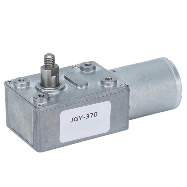 DC12V Snekkegear Motor Selvlåsende Reversible Hastighedsreduktionsmotorer med 8mm Aksel JGY370 30RPM