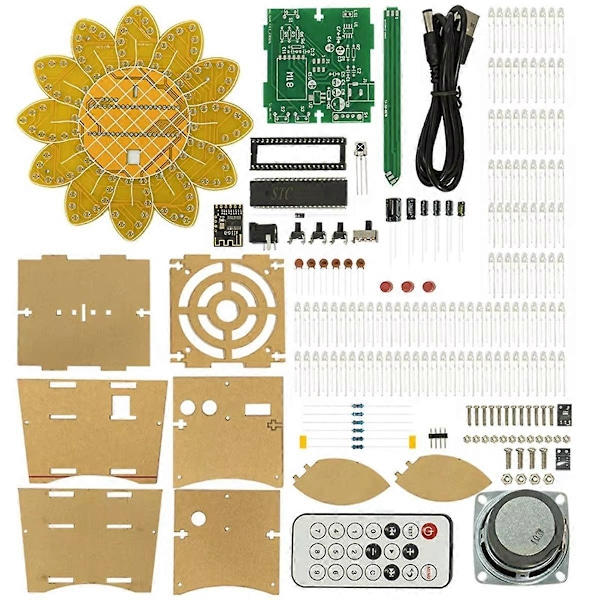 LED Färgglad LED Solros Bluetooth Högtalarkit Musikspektrum