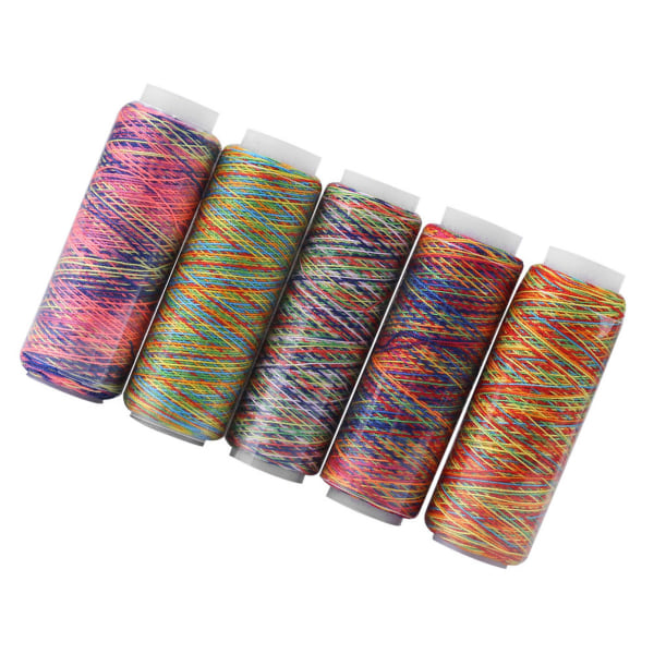 5 stk Multicolor Gradient Sy Quilting Broderigrådsneller Plaggtilbehør