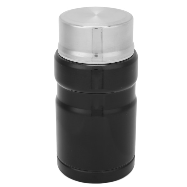 26oz 750ml Isolerad Matbehållare Rostfritt Stål Termisk Lunch Snack Box Matburk Svart