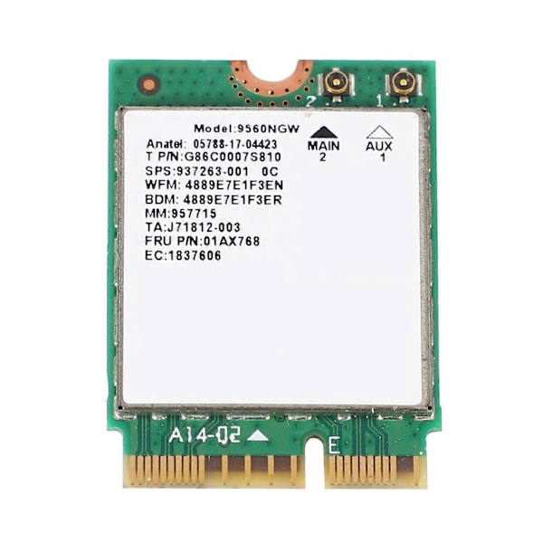 Dual Band Trådløs til 9560 AC 9560NGW 1.73Gbps Wifi 802.11Ac