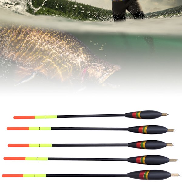 5 st hållbara balsaträfiskar flöten bobber multifunktionella fiskmatbeten tillbehör kit ( )