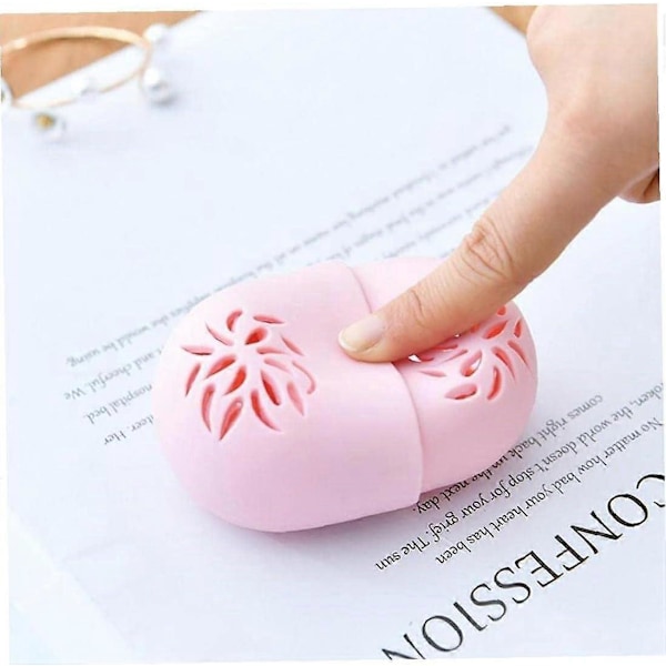 2 stk. Silikone Beauty Sponge Box Pulver Opbevaring Æggeholder Tørring Kosmetisk Stativ Sikker Boks Makeup Acc
