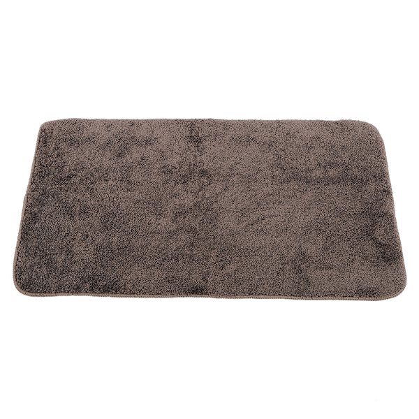 Brun tjock badrumsmatta mjuk sovrum vardagsrumsdörr halkfri golvmatta (50x80cm)