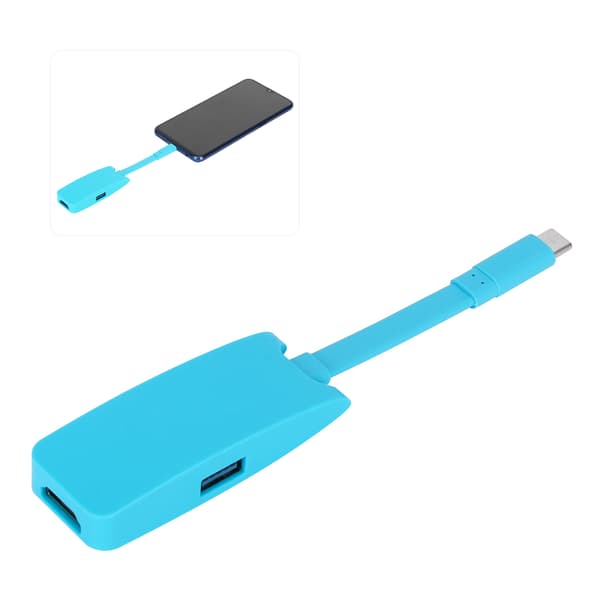 3 i 1 4K Type C til HDMI HUB-adapter Projeksjonskabel Multifunksjonell dokkingstasjon