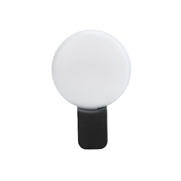 Mini telefonklips på fyldlys USB genopladelig selfie ringlys til livestreaming (sort)