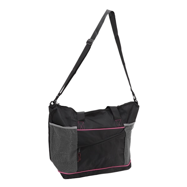 Yogabagen i polyester med stor kapasitet, sammenleggbar yogaveske med skulderstropp for treningssenter