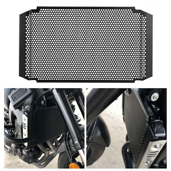 Rostfritt stål kylare grillskydd skydd passar för Yamaha FJ-09 / MT-09 2015-2020