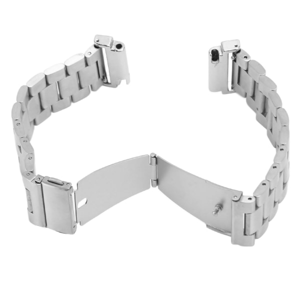 Metallurrem for Garmin Forerunner 965/955 rustfritt stål, justerbar erstatningsarmbåndsurrem 22 mm sølv