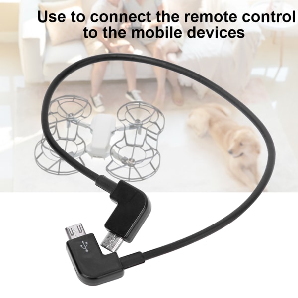 Micro USB-kabel RC reservedeler erstatningstilbehør passer til MAVIC MINI-drone (Micro USB til Micro USB)