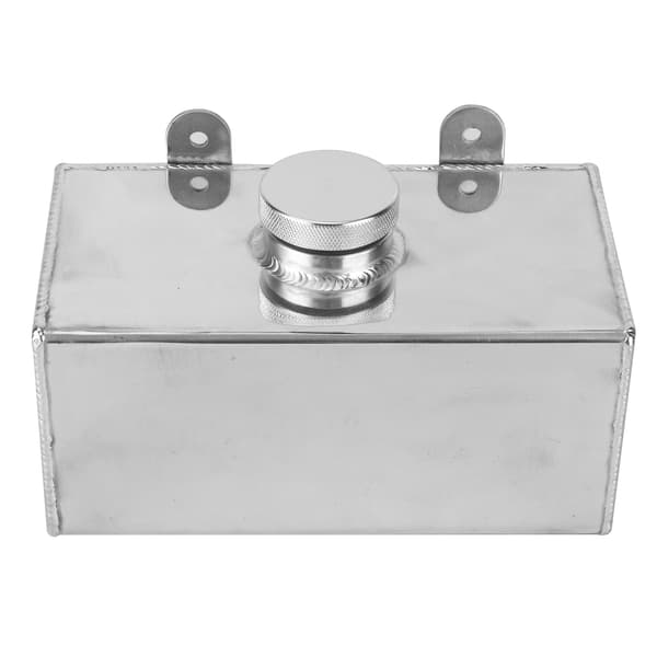 Aluminium Vindrutespolarflaska 2L Polerad Intercooler Spraytank Universal Bil Delar