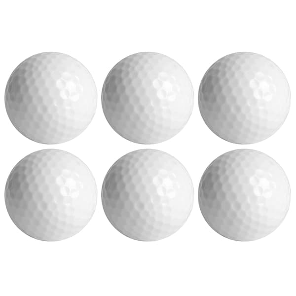 6 STK Syntetisk Gummi LED Lysende Golfbold Lysende Attraktiv til Nat Dagtræning Blå