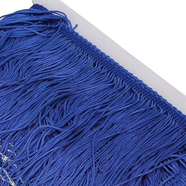 Kvaster Frynser Blonder Latin Kjole Scene Tøj Sko Håndværk Gardin DIY Tilbehør 14cm / 5.5inRoyalblue