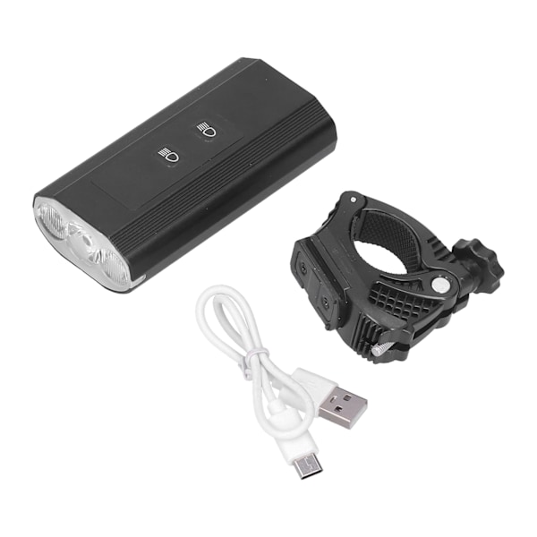 3LED-polkupyörän valo, säädettävä, vedenpitävä etuvalo, jossa akunäyttö ja USB-lataus maantie- ja maastopyöriin