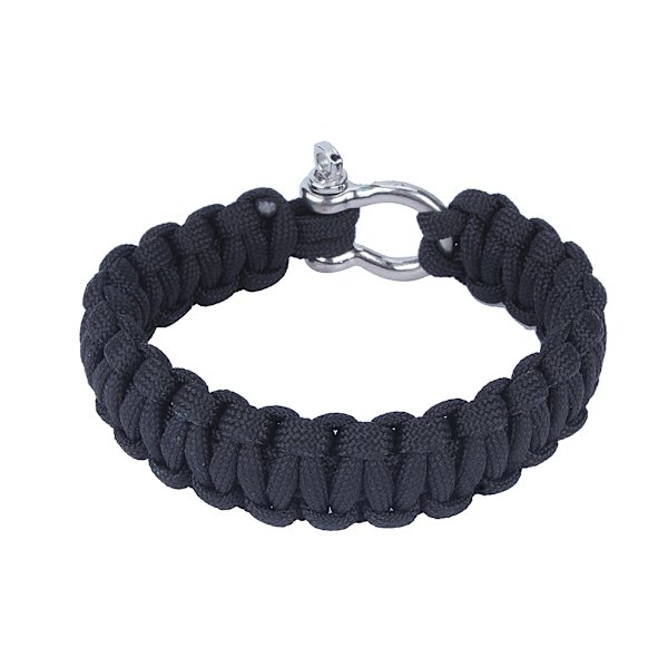 Military 550 Paracord Woven Survival Armbånd rustfrit stål spændesæt udendørs