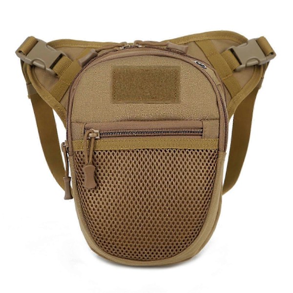 Ensfarget/Kamuflasje Magetaske med Nettinglomme, Multifunksjonell Vanntett Sling Bag for Løping og Trening