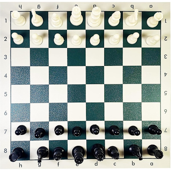 Portabelt schackset för vuxna - Rullbart reseschackset för barn (42x42cm)