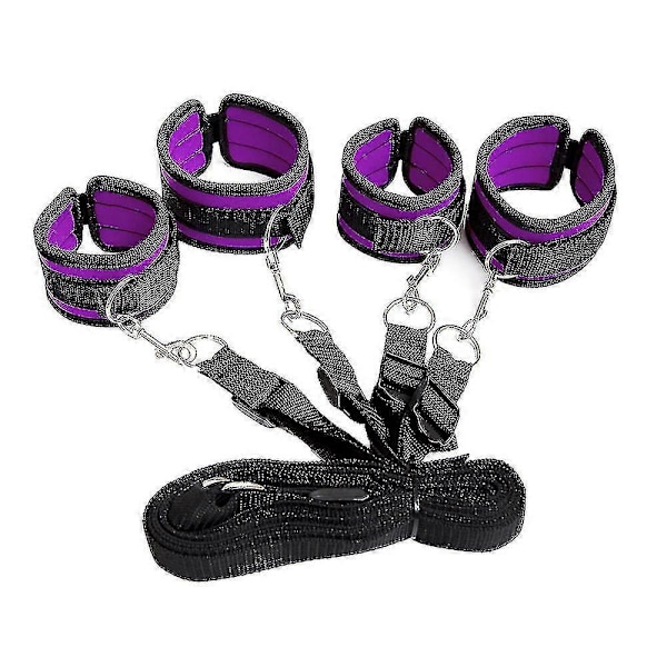 Justerbart Set med Mjuka Läderhandbojor för Hand, Handled och Ankel - Remmar Kit