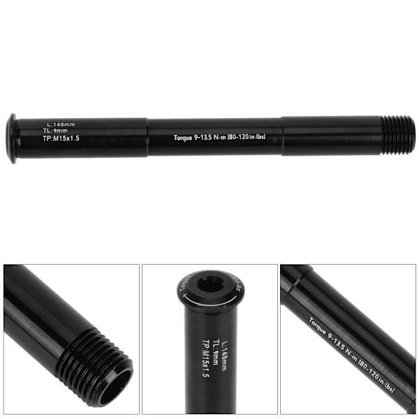 Pyörän etuhaarukan akselin etunapaputki Thru Shaft Boost -alumiiniseos RockShoxille15x100MM (148L)