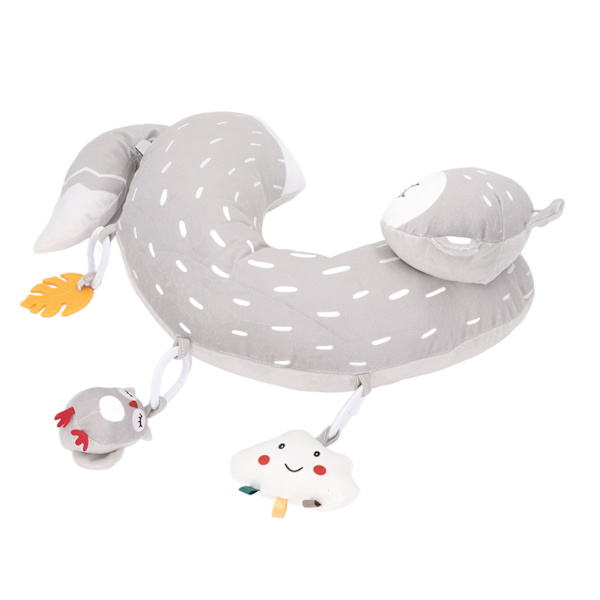 Babymageplyta med Rassel Sensory Kryp Leksak Lugnar Tandköttet Spädbarn Huvudet Upp Träning Tidig Utveckling Sovplyta Typ B