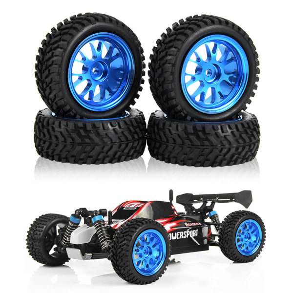RC beltehjul blå metall y formet felger hjul for WL A959 A979 A969 1/18 modellbil