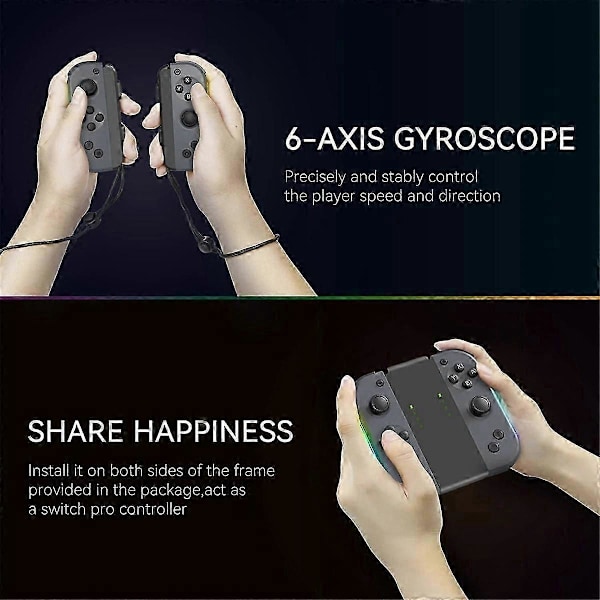 Ny Gamepad kompatibel med Switch JOYCON Joystick En Knapp Väckning Bluetooth NS Somatosensorisk Vibration Belysning