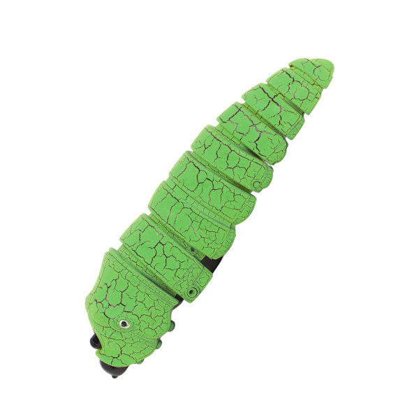 Fjärrkontroll Caterpillar Leksak Infraröd Sensing Livslik Intressant Krypande Leksak för Barn Grön