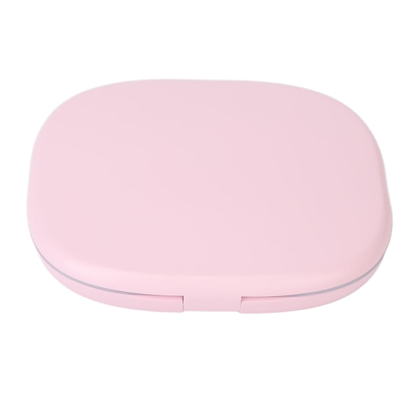 LED Makeup Mirror 3X Förstoring Dubbla Sidor Vikbar Handhållen Vit Belysningsspegel Rosa
