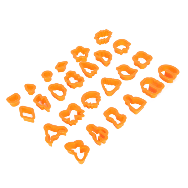 193 kpl Polymeerisavista korvakoruleikkurit tee tee itse 25 muotoiset savileikkurit avaimenperälle kaulakorut oranssi