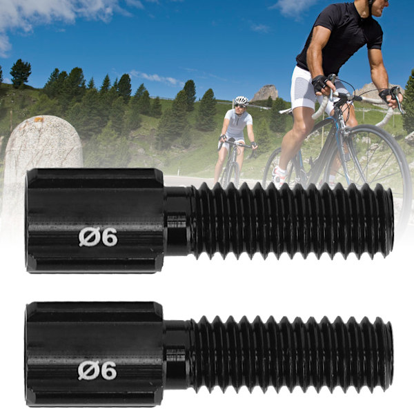 10 stk. RC122 Sorte racercykel bagskifter bremsekabel linje tommelfinger shifter justeringsskrue M6
