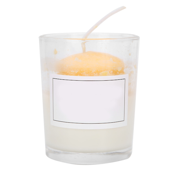 Glass Cup Aromaterapi Duftlys Bankett Bryllups Lysestake Hjemmedekorasjon Gul